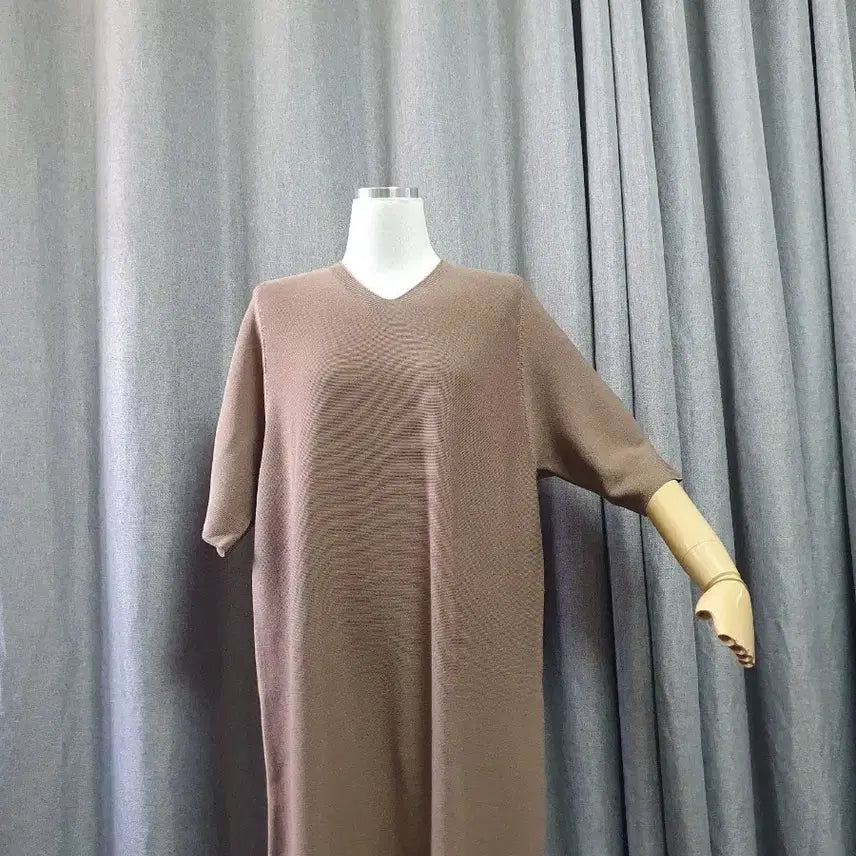 [BUNJANG] Brown Maxi Knit Dress / 브라운 고급 맥시니트원피스