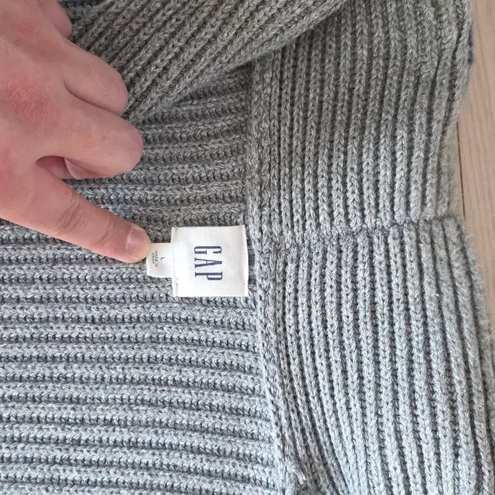 [SOLD OUT] GAP 숄카라 가디건 회색 L 105