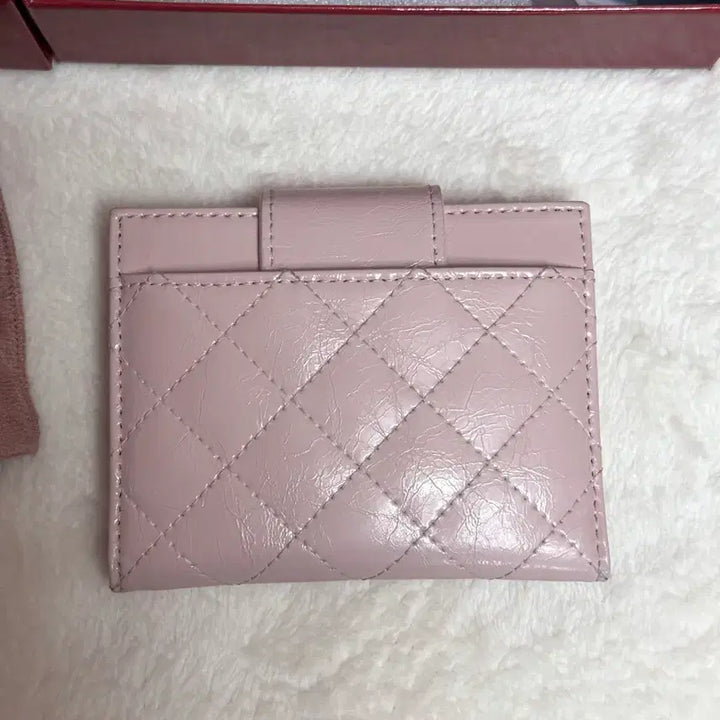 [BUNJANG] Cardinal Red Mute Pink Card Wallet / 카디널레드 월렛 뮤트핑크 카드지갑