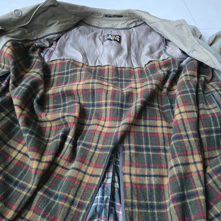 [BUNJANG] DAKS Beige Trench Coat (Size 100) / DAKS 베이지 트렌치 코트 100