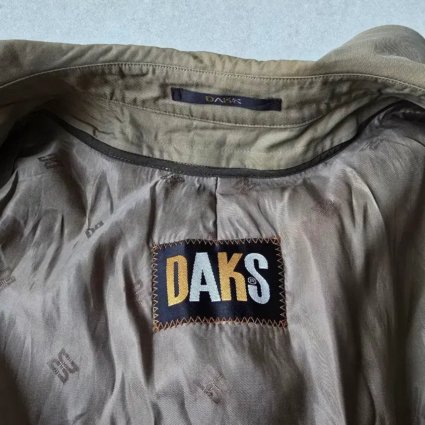 [BUNJANG] DAKS Beige Trench Coat (Size 100) / DAKS 베이지 트렌치 코트 100