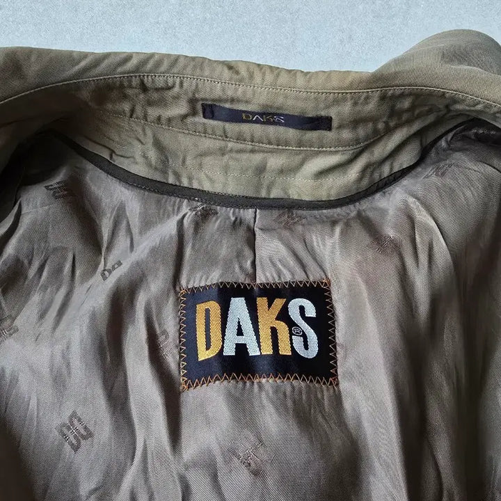 [BUNJANG] DAKS Beige Trench Coat (Size 100) / DAKS 베이지 트렌치 코트 100