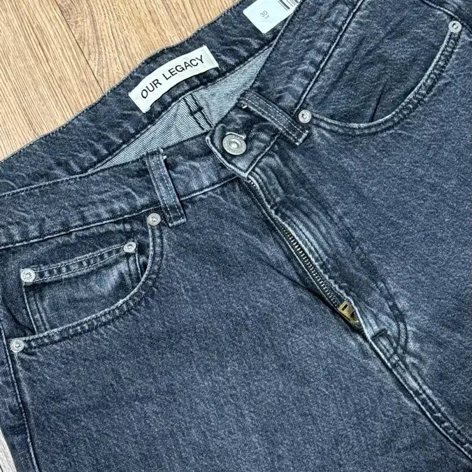 [SOLD OUT] 아워레가시 데님 컷아웃 블랙진