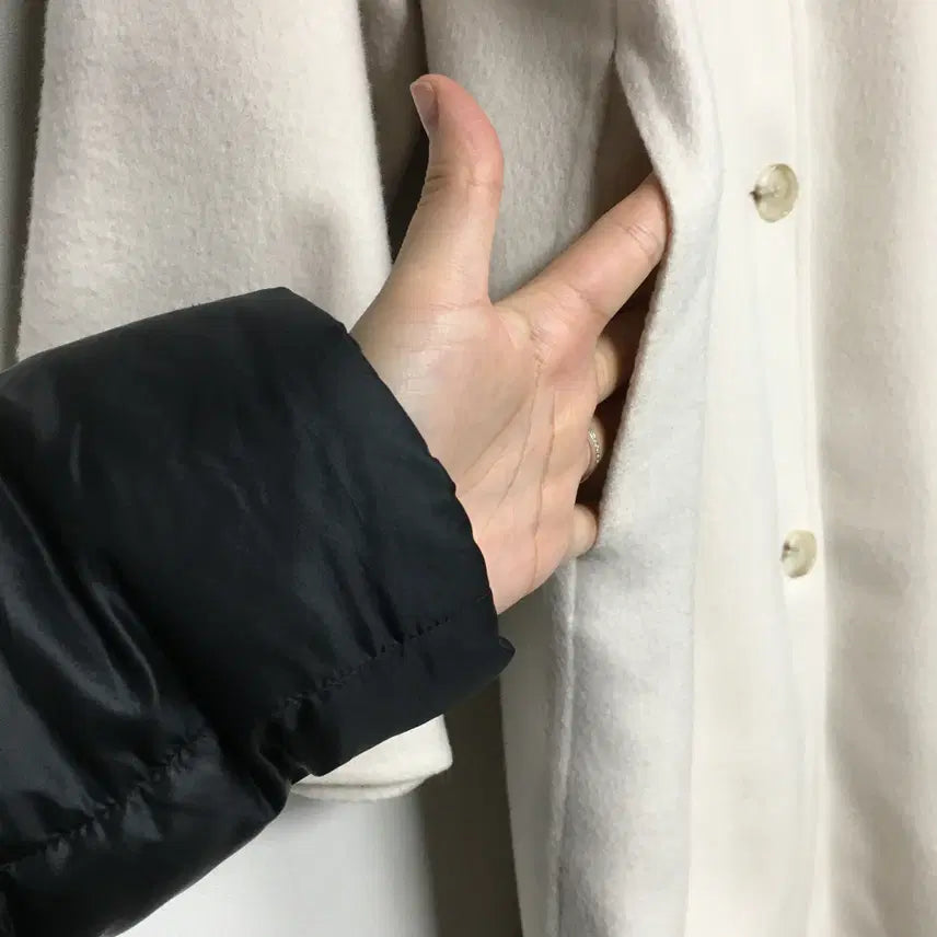 [BUNJANG] Calvin Klein High Neck Cashmere Coat / 23 한섬 켈빈클라인 하이넥 캐시미어 코트 36