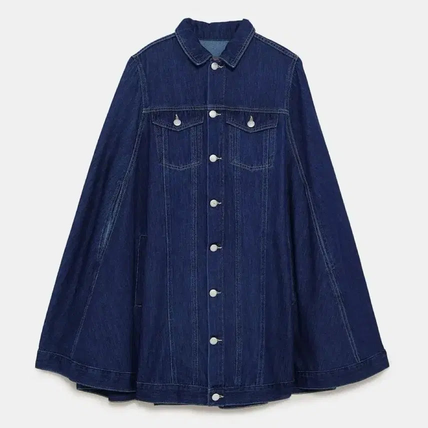 [BUNJANG] ZARA Denim Poncho OS / (ZARA)_ 자라 데님 판초 OS 새상품