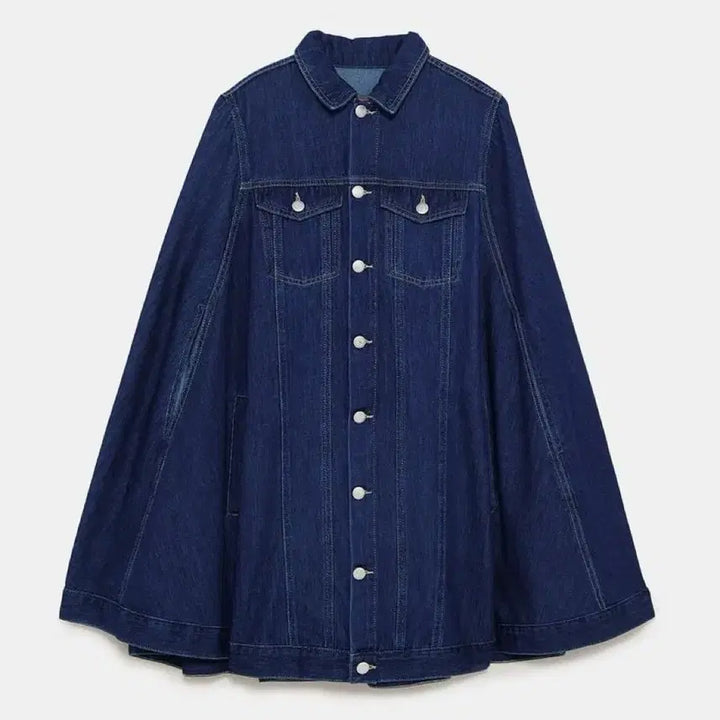 [BUNJANG] ZARA Denim Poncho OS / (ZARA)_ 자라 데님 판초 OS 새상품