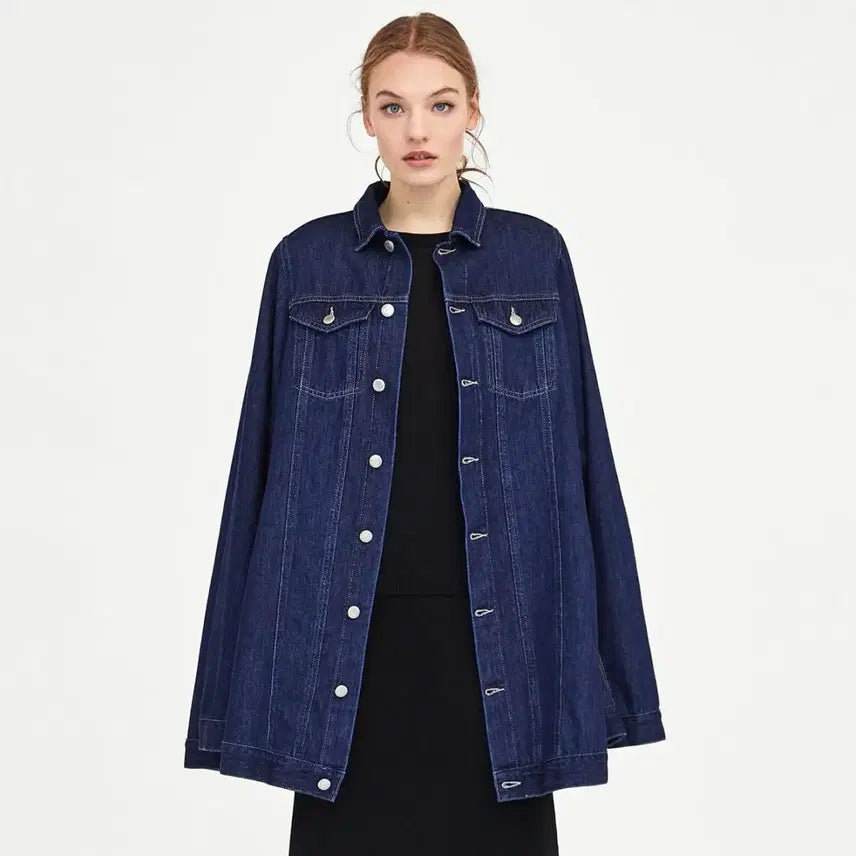 [BUNJANG] ZARA Denim Poncho OS / (ZARA)_ 자라 데님 판초 OS 새상품