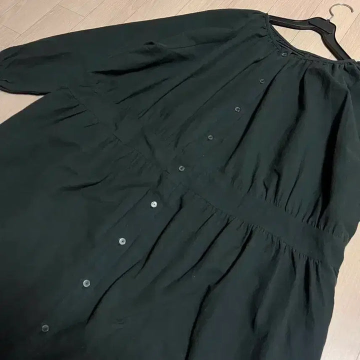 [BUNJANG] Unknown Cotton Long Dress Cardigan / 언노운 셔츠형 코튼 면 롱 원피스 오버 박시 루즈핏 빅사이즈 가디건 로브