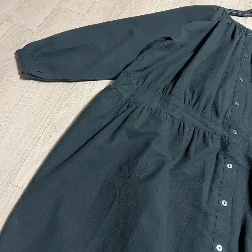 [BUNJANG] Unknown Cotton Long Dress Cardigan / 언노운 셔츠형 코튼 면 롱 원피스 오버 박시 루즈핏 빅사이즈 가디건 로브