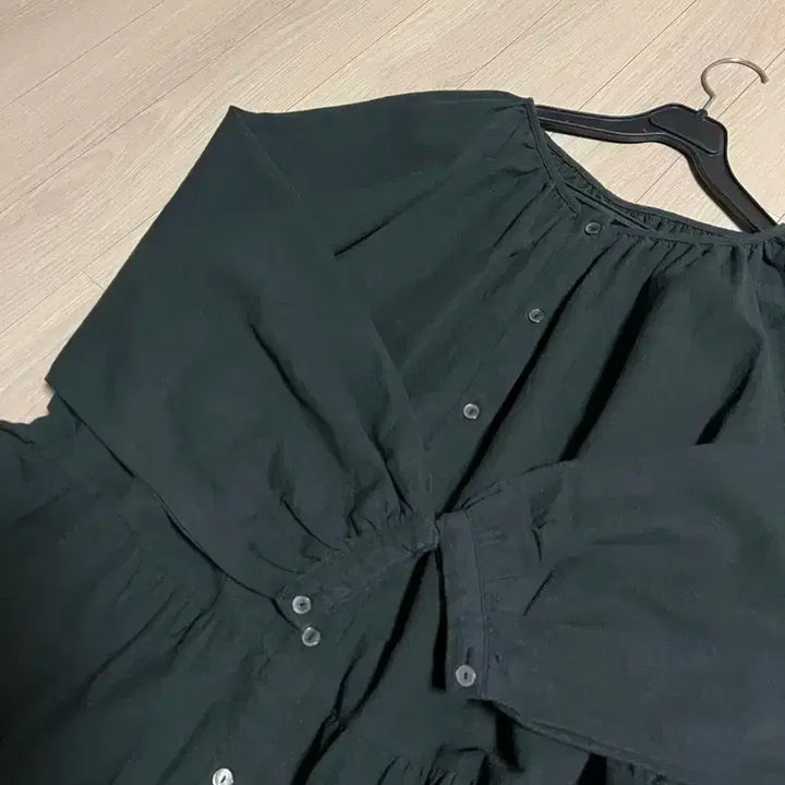 [BUNJANG] Unknown Cotton Long Dress Cardigan / 언노운 셔츠형 코튼 면 롱 원피스 오버 박시 루즈핏 빅사이즈 가디건 로브