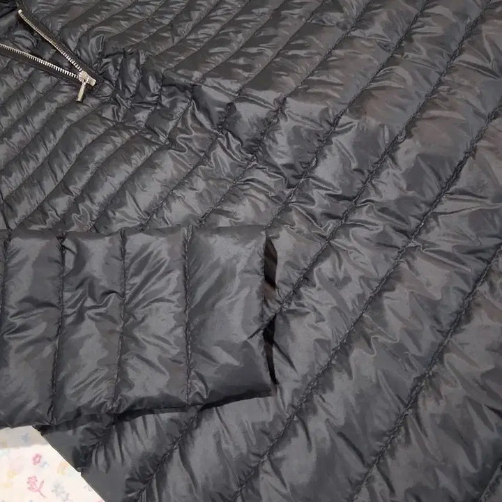 [BUNJANG] E.X.S Black Lightweight Long Padded Coat / 블랙 롱패딩 코트초경량E.X.S