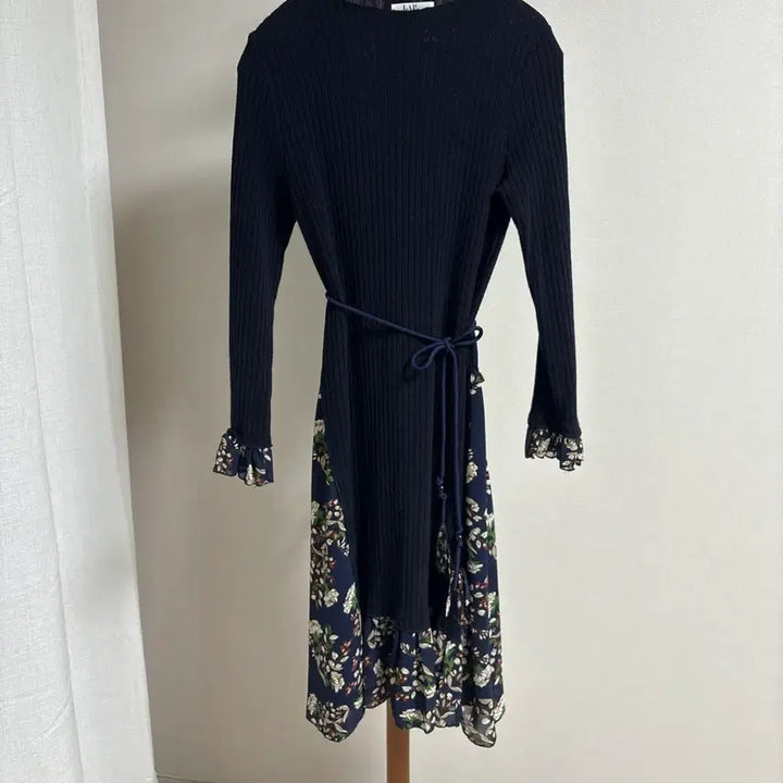 [BUNJANG] LAP Floral Pattern Long Knit Dress / LAP 플라워 니트 롱 원피스