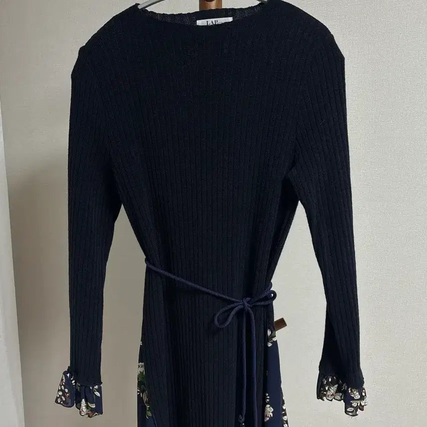 [BUNJANG] LAP Floral Pattern Long Knit Dress / LAP 플라워 니트 롱 원피스