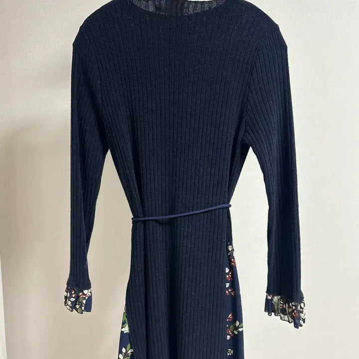 [BUNJANG] LAP Floral Pattern Long Knit Dress / LAP 플라워 니트 롱 원피스