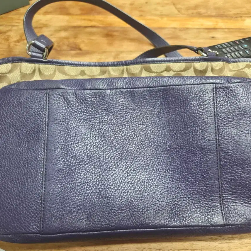 [BUNJANG] Coach Signature Shoulder Bag - Navy / 코치 시그니처 숄더백 네이비