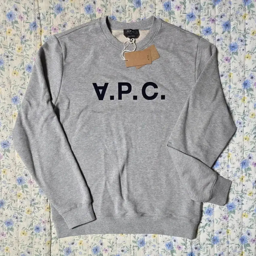 [BUNJANG] A.P.C. Crewneck Sweatshirt / (2벌 7.9) 아페쎄 맨투맨 티셔츠. XL 네이비/그레이 새상품 택포