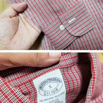 [BUNJANG] Brooks Brothers Checkered Non-Iron Shirt / 브룩스브라더스 논아이론 체크셔츠 90-95 새상품