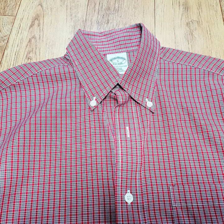 [BUNJANG] Brooks Brothers Checkered Non-Iron Shirt / 브룩스브라더스 논아이론 체크셔츠 90-95 새상품