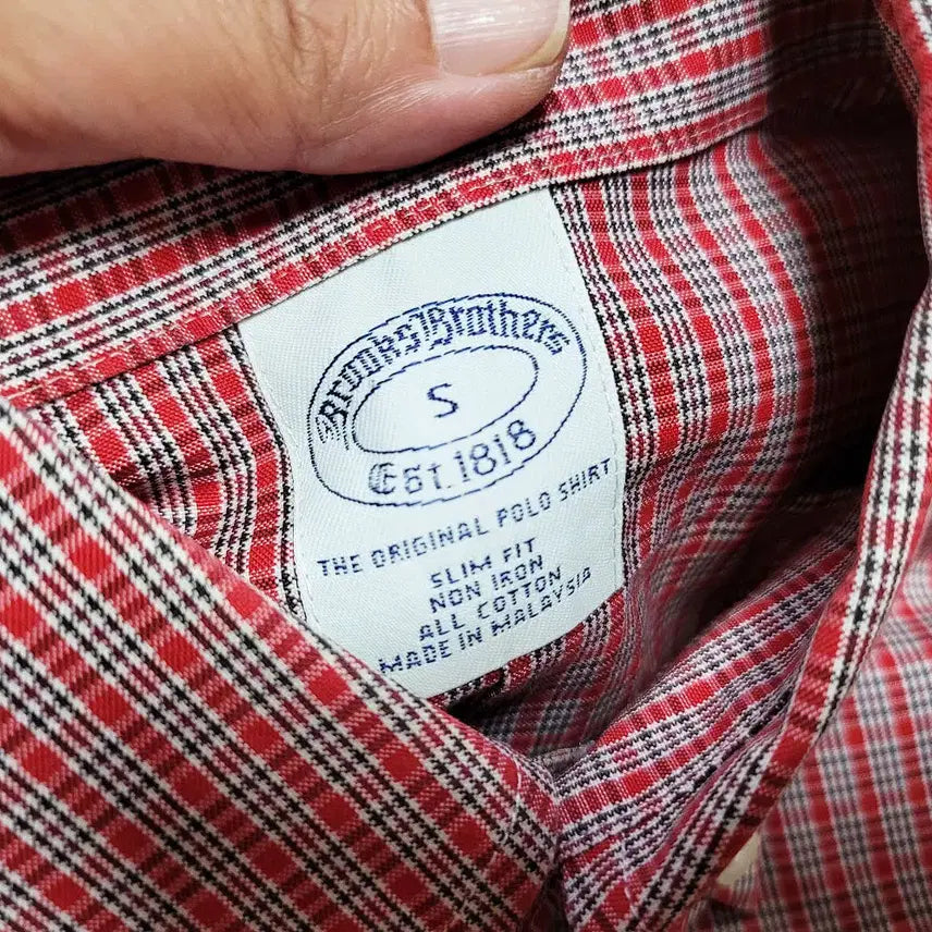 [BUNJANG] Brooks Brothers Checkered Non-Iron Shirt / 브룩스브라더스 논아이론 체크셔츠 90-95 새상품