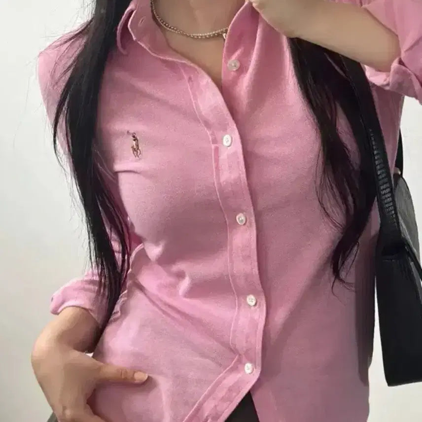 [BUNJANG] Polo Ralph Lauren Pink Oxford Shirt / 폴로 랄프로렌 핑크 옥스포드 셔츠