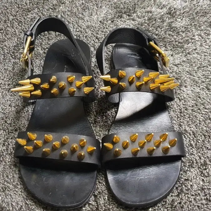 [BUNJANG] Giuseppe Zanotti Spike Flat Sandals / 주세페 자노티  스파이크 플랫 샌들