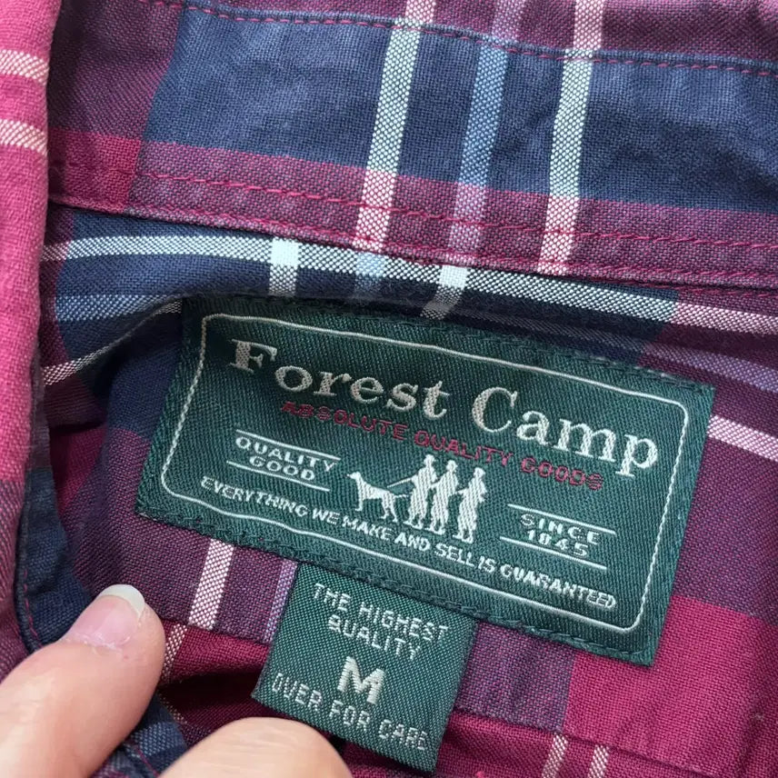 [BUNJANG] M Forestcamp Flannel Check Shirt / M 포레스트캠프 플란넬 체크 셔츠 0320E