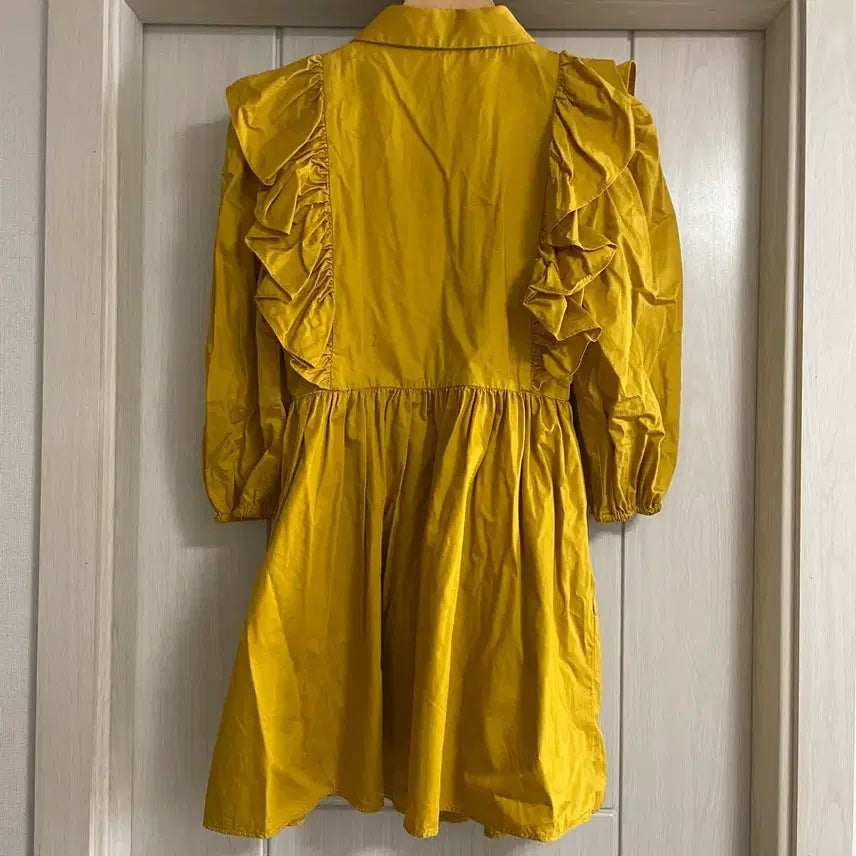 [BUNJANG] ZARA Frill Shirt Dress / (ZARA)_자라 프릴 셔츠 드레스 M