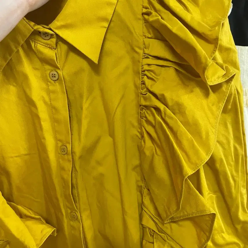 [BUNJANG] ZARA Frill Shirt Dress / (ZARA)_자라 프릴 셔츠 드레스 M