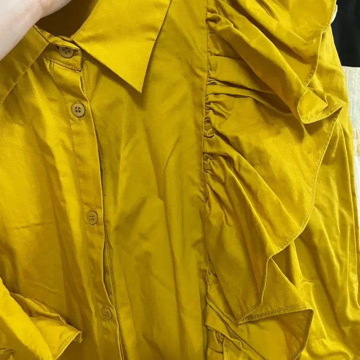 [BUNJANG] ZARA Frill Shirt Dress / (ZARA)_자라 프릴 셔츠 드레스 M