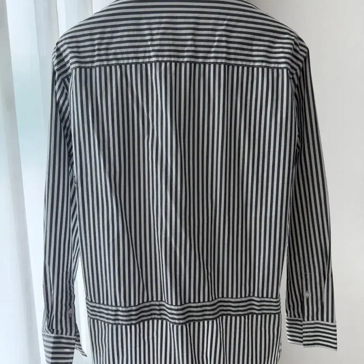 [SOLD OUT] ZIO SONGZIO 지오송지오 레이어드 언발 스트라이프 셔츠 100