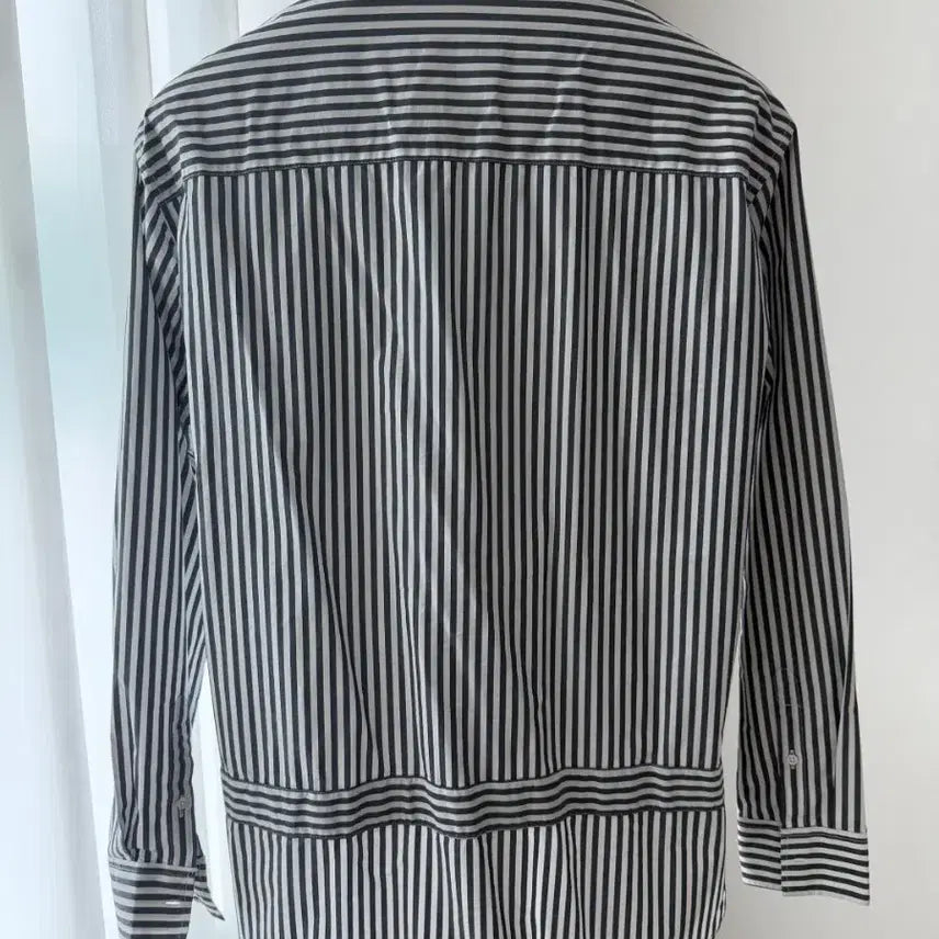 [SOLD OUT] ZIO SONGZIO 지오송지오 레이어드 언발 스트라이프 셔츠 100