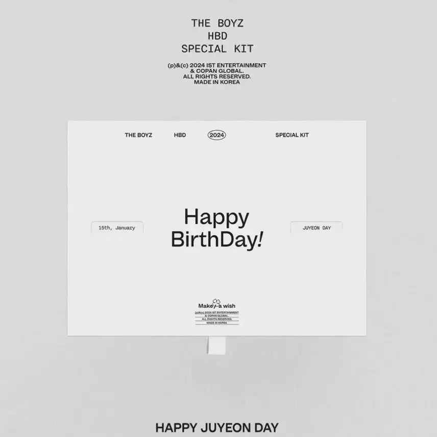 [BUNJANG] The Boyz Juyeon Birthday Kit Full Set / 더보이즈 주연 생일키트 풀셋