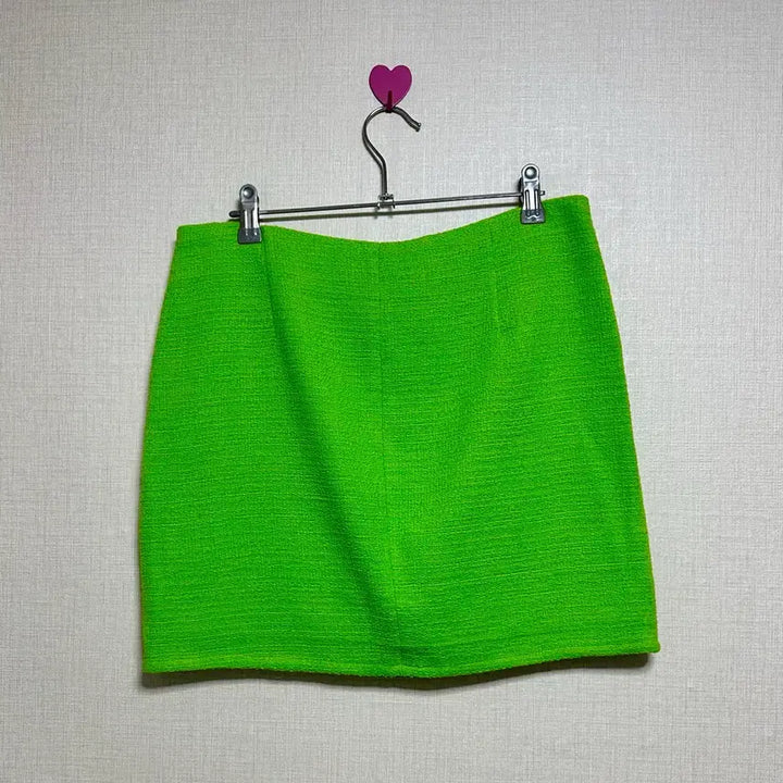 [BUNJANG] Zara Textured Skirt Neon Green M / 자라 텍스쳐 스커트 네온그린 M