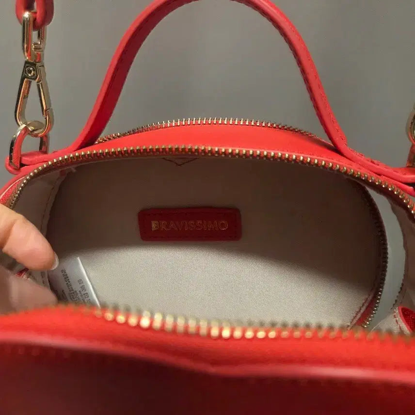 [BUNJANG] Bramosi Red Heart Bag Crossbody / 브라모시브 레드 하트백 크로스백