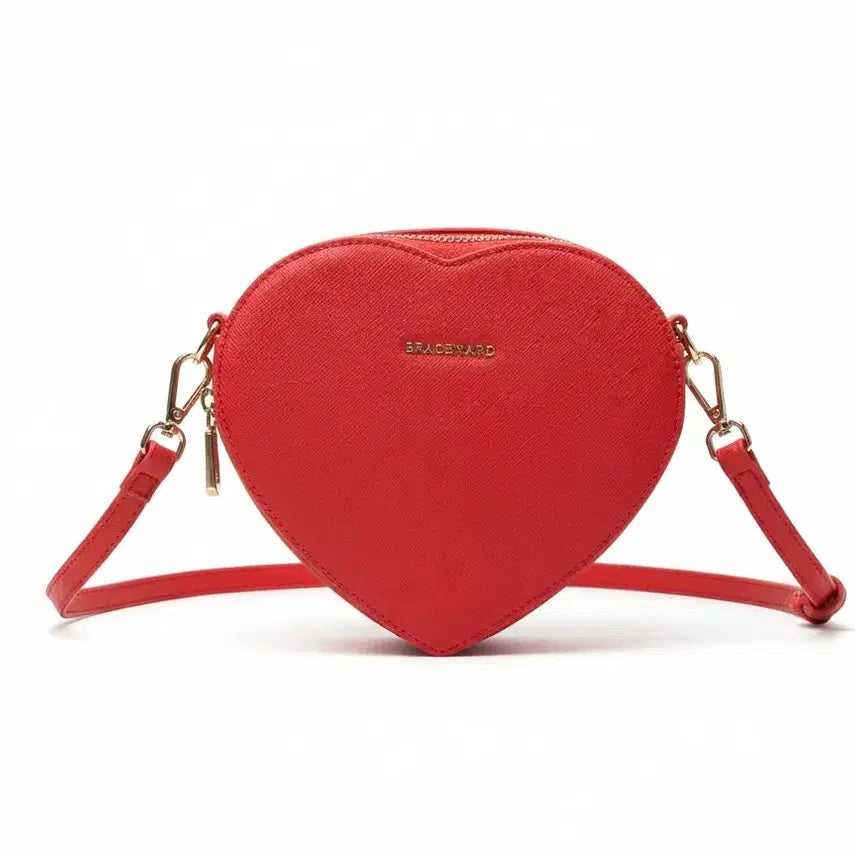 [BUNJANG] Bramosi Red Heart Bag Crossbody / 브라모시브 레드 하트백 크로스백
