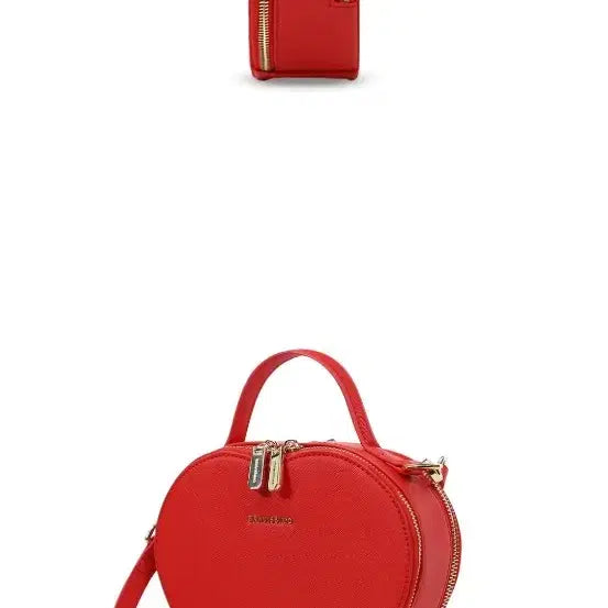 [BUNJANG] Bramosi Red Heart Bag Crossbody / 브라모시브 레드 하트백 크로스백