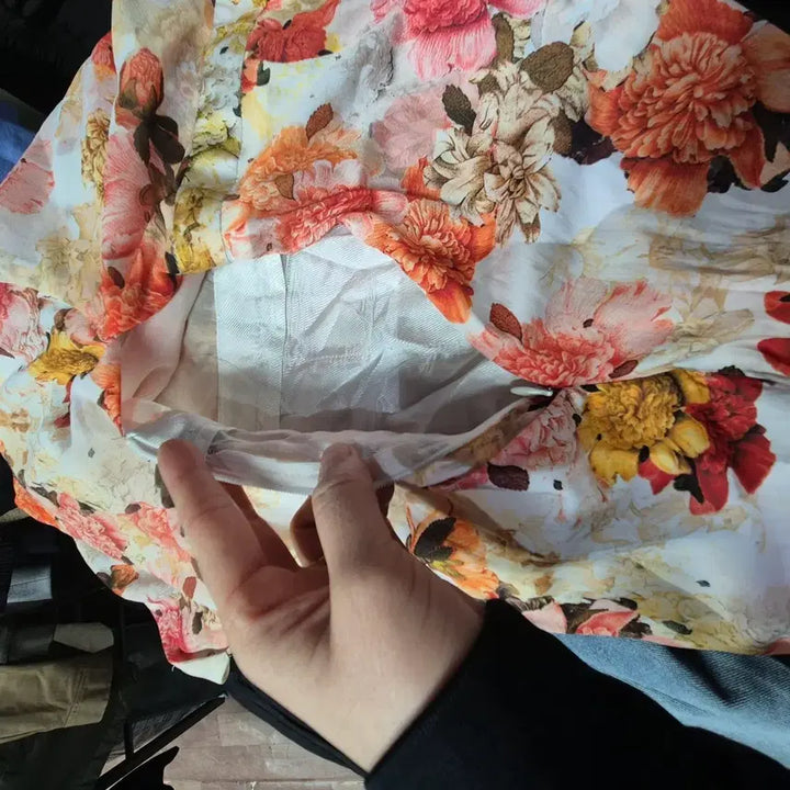 [BUNJANG] ZARA Flower Print Romper / 자라 플라워 프린트 롬퍼 여성용 꽃무늬