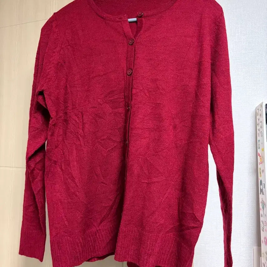 [BUNJANG] Vintage Red Cardigan / 빈티지 레드 가디건