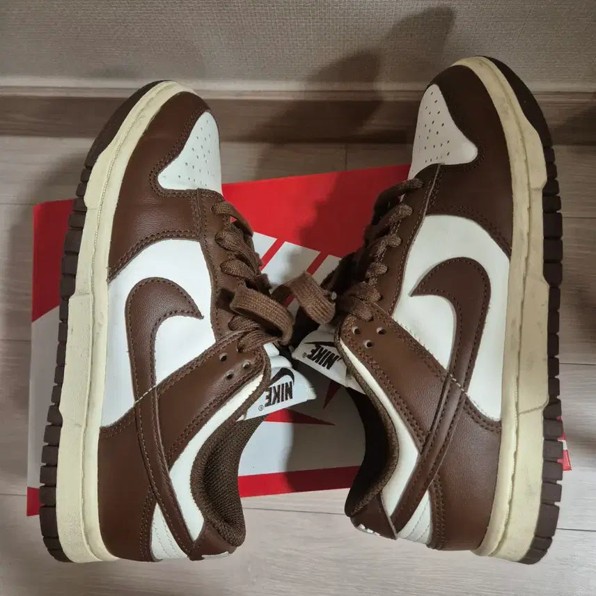 [BUNJANG] Nike Dunk Low Brown Sneakers / 나이키 덩크 로우 브라운 225