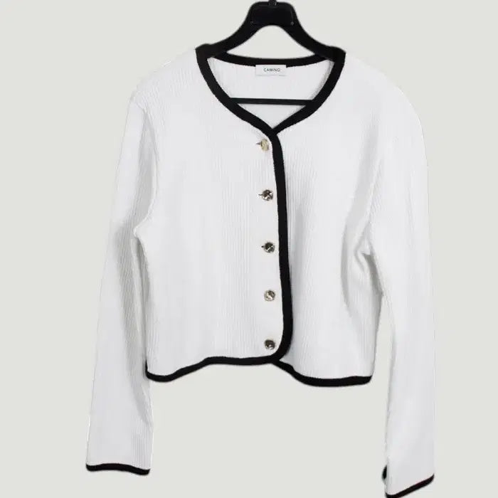 [BUNJANG] CAMINO Color Block Cardigan / 여성ONE/ 카미노 CAMINO 배색 가디건 WT 4-15