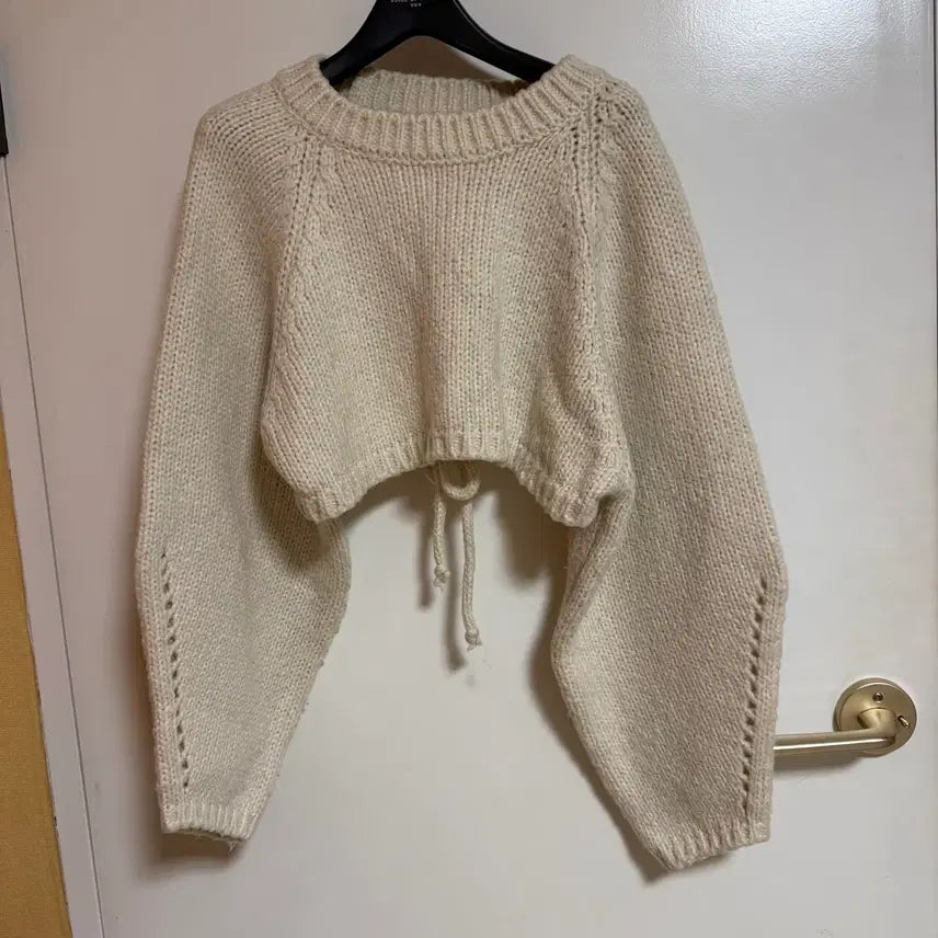 [BUNJANG] Unbranded Back Open Cropped Bolero Knit / 백오픈 크롭 볼레로 니트