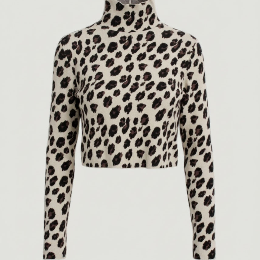 [BUNJANG] Zara Leopard Print Knit Top - Women&