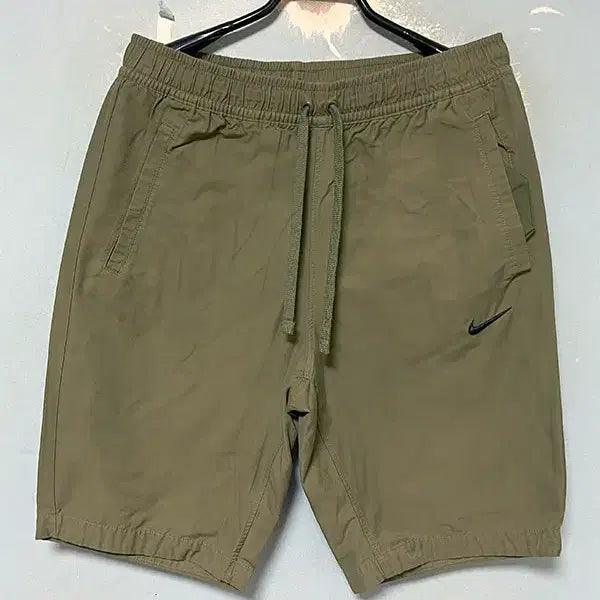 [SOLD OUT] 나이키 NSW 우븐 쇼츠 남자 반바지 나일론 카키 밴딩 캐주얼 L 32