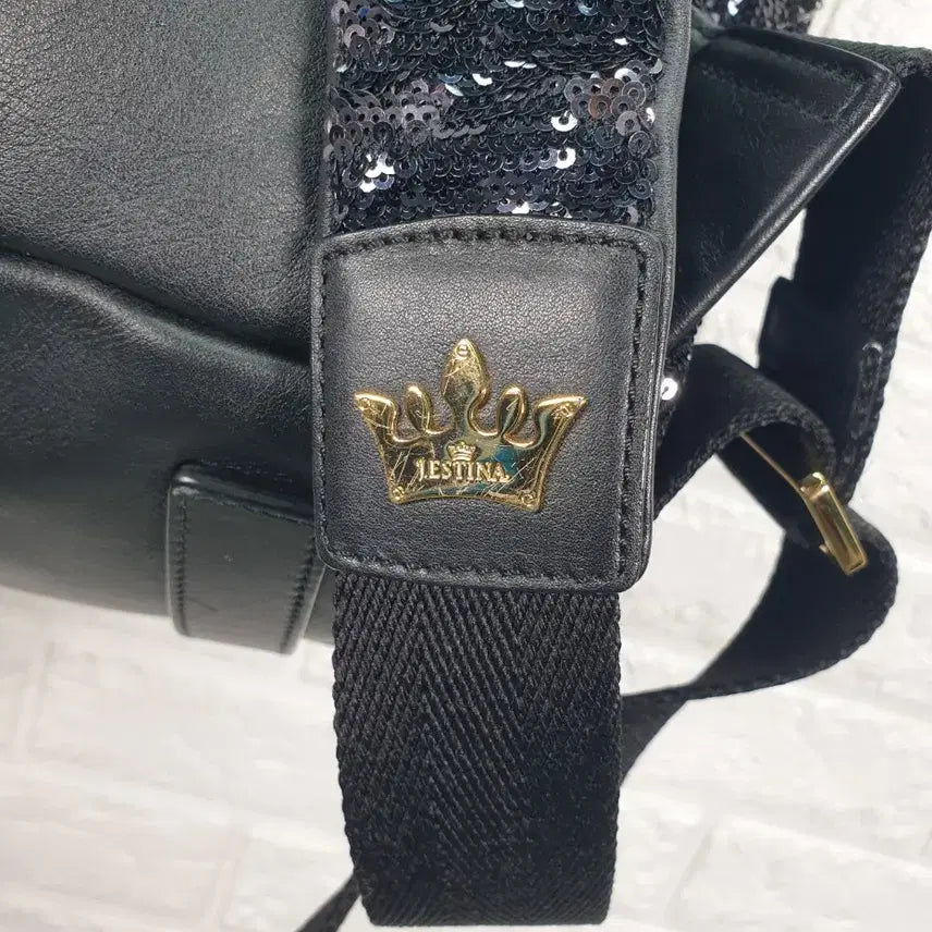 [BUNJANG] J.ESTINA Sequin Backpack / 제이에스티나 스팽글 백팩