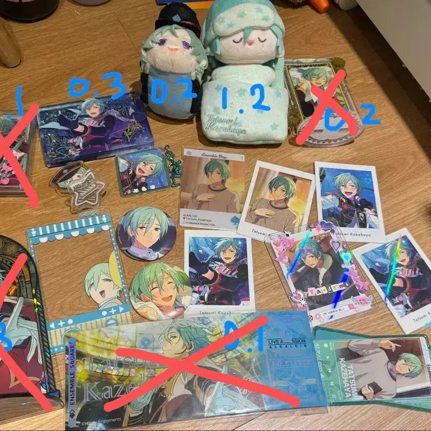 [BUNJANG] Ensemble Stars Kazehaya Tatsumi Goods Bundle Set / 앙스타 카제하야 타츠미 굿즈 처분