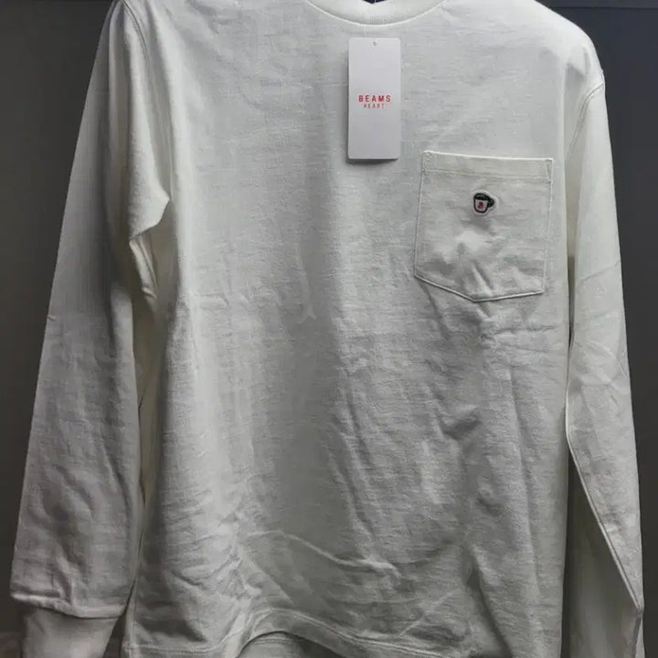 [BUNJANG] BEAMS Pocket T-shirt - White - Men&