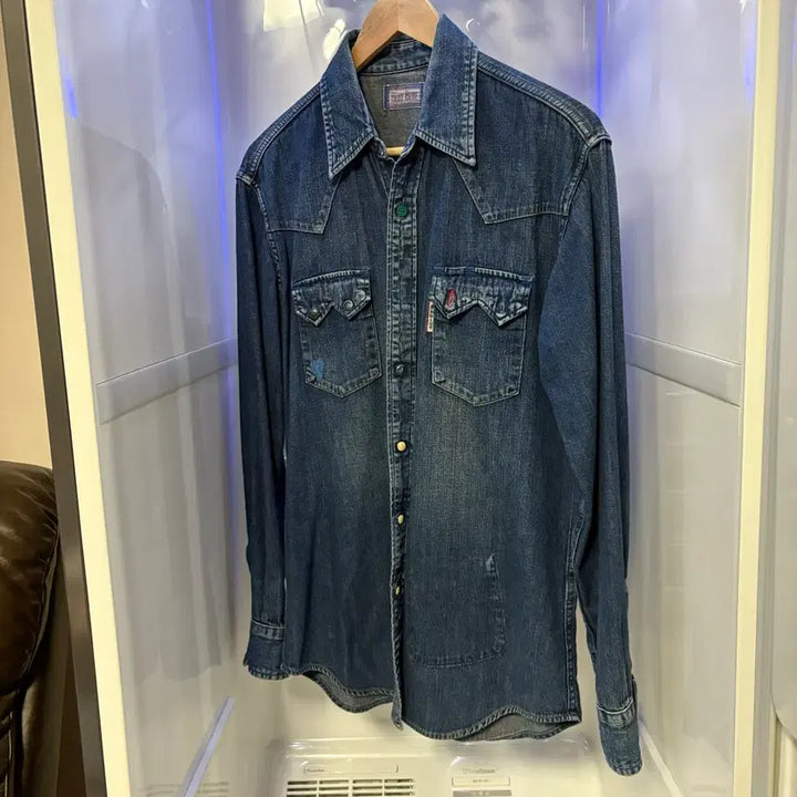 [BUNJANG] BlueBlue Japan Western Denim Shirt / [2] blueblue 블루블루재팬 웨스턴 데님셔츠