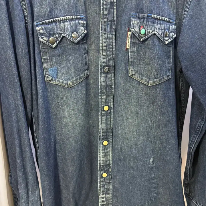 [BUNJANG] BlueBlue Japan Western Denim Shirt / [2] blueblue 블루블루재팬 웨스턴 데님셔츠
