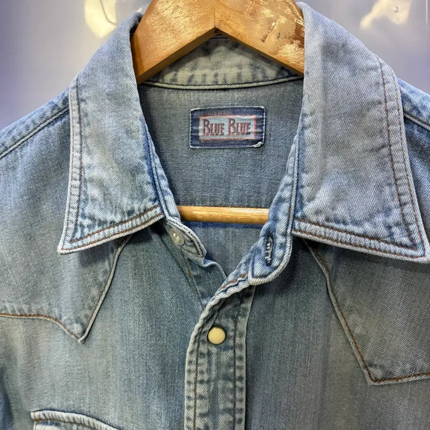 [BUNJANG] Blueblue Japan Western Denim Shirt / [3] blueblue 블루블루재팬 웨스턴 데님셔츠