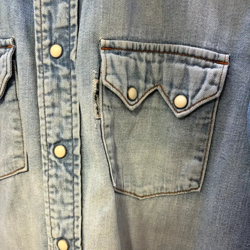 [BUNJANG] Blueblue Japan Western Denim Shirt / [3] blueblue 블루블루재팬 웨스턴 데님셔츠